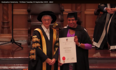 Jasintah Sogen diwisuda Master of Education pada the University of Adelaide